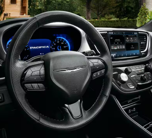 2024 Chrysler Pacifica with black dashboard