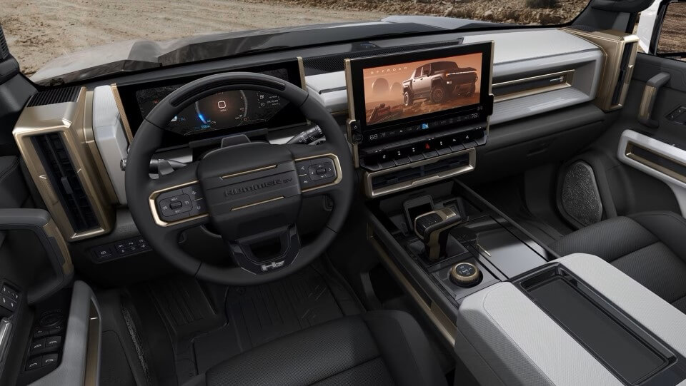 2024 GMC Hummer EV Pickup Truck Immersive Screens Technology