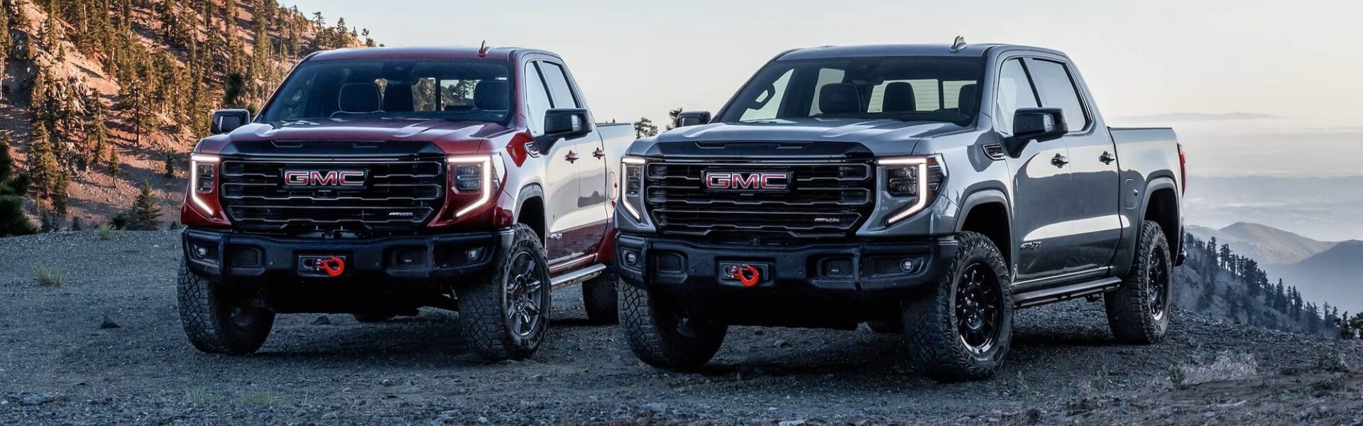 2024 GMC Sierra 1500 AT4 And AT4X Models Parked Off-Road