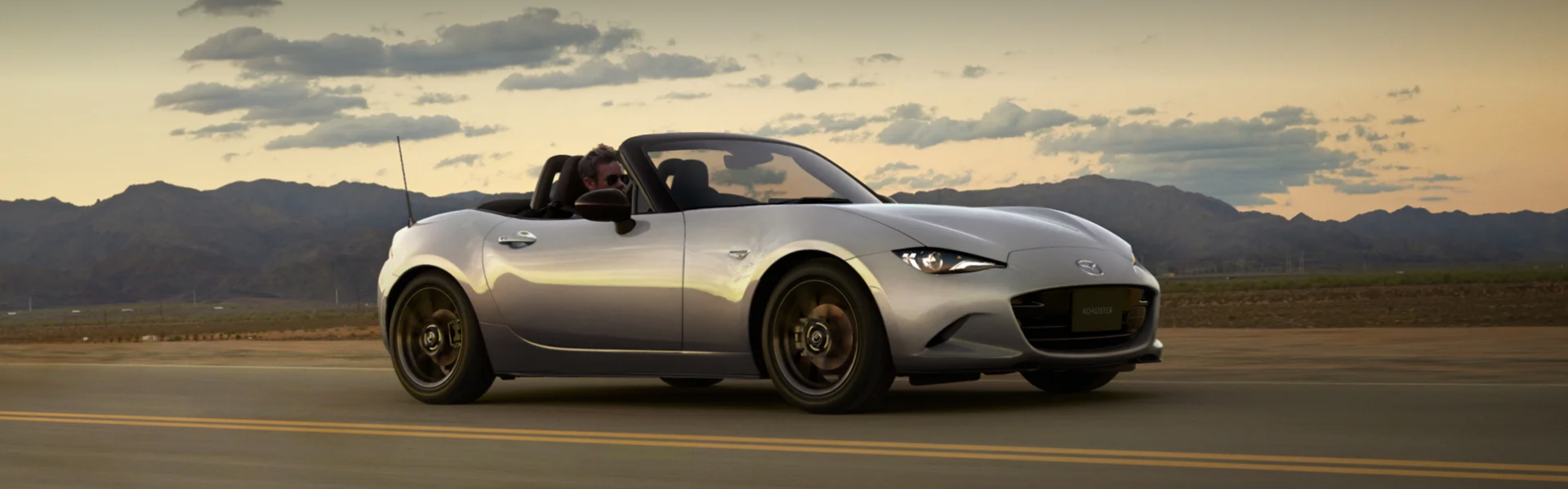 2024 Mazda MX-5 Miata RF Club in grey running Banner