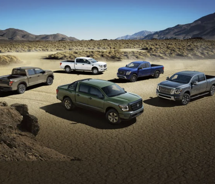 2024 Nissan Titan line up parking in circle