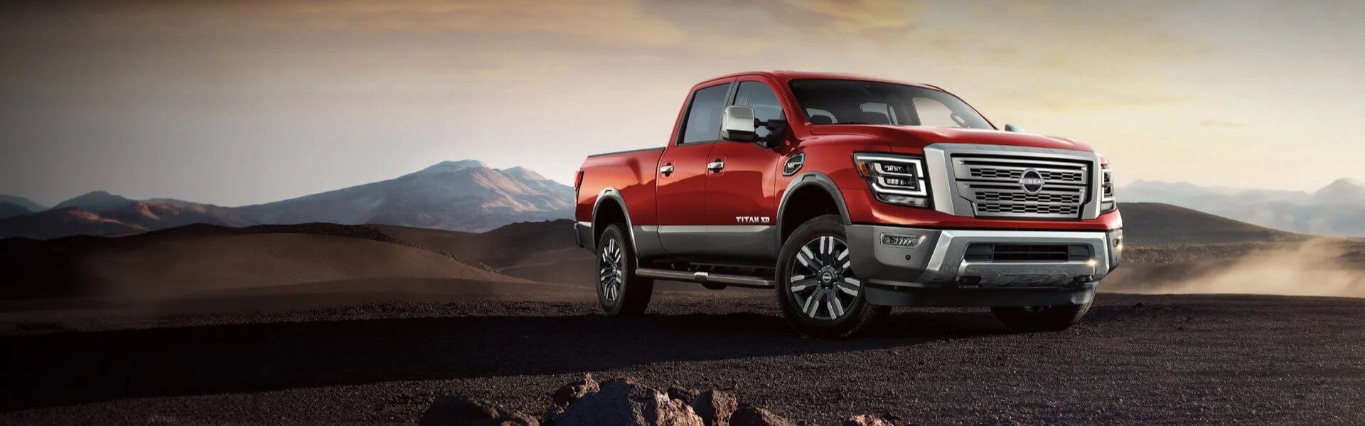 2024 Nissan TITAN XD Parked On A Hill Banner