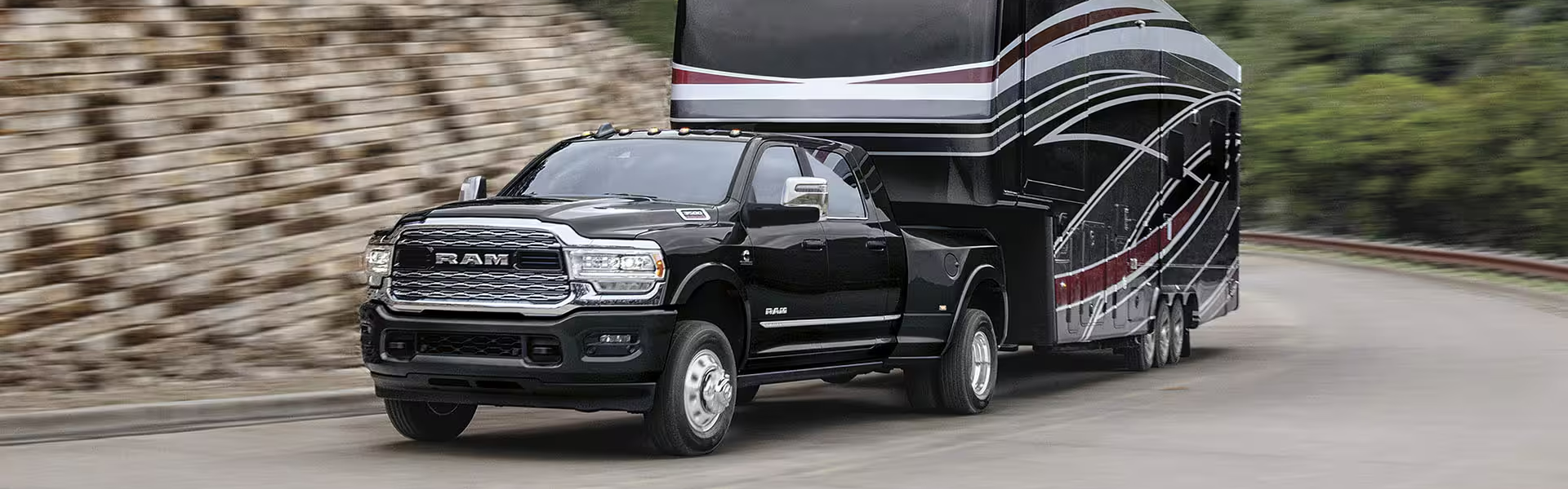 2024 RAM 3500 in black running with front view FOR SALE