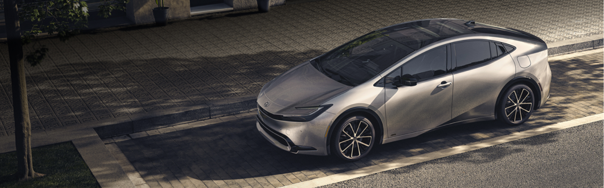 2024 Toyota Prius parking with side view Banner