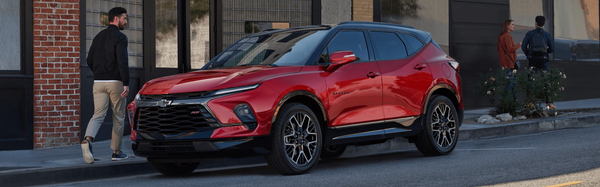 2025 Chevrolet Blazer Parked On A Street Banner