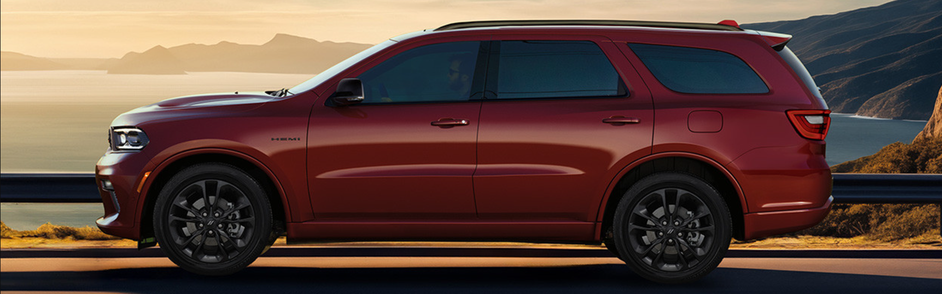 2025 Dodge Durango running with side view-Banner