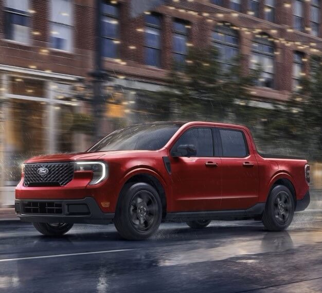 2025 Ford Maverick Driving Through The Rain - Feature Image