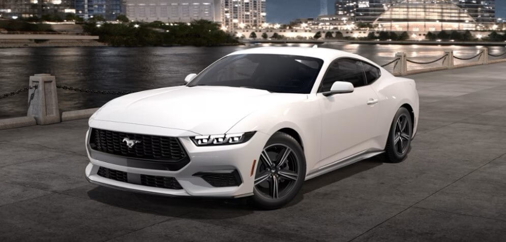 2025 Ford Mustang EcoBoost® Fastback Exterior In Oxford White - Feature Image