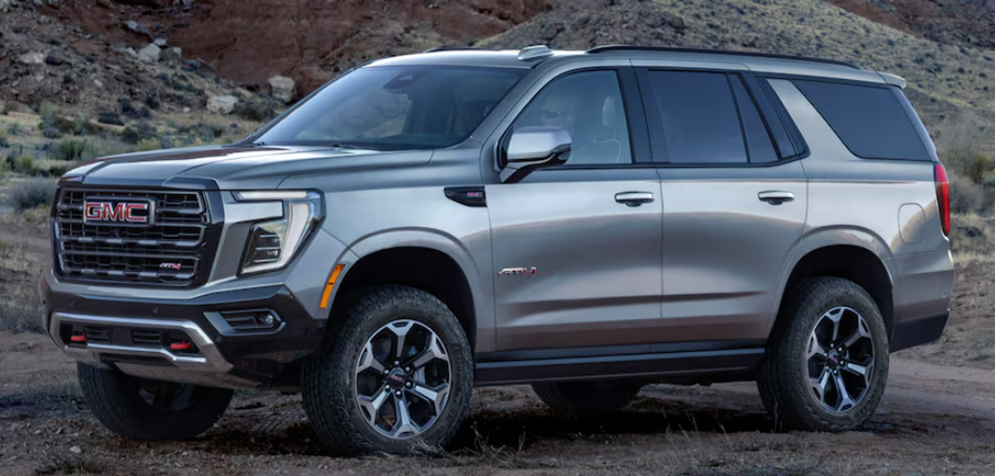 2025 GMC Yukon parked in a rugged, outdoor environment-Features
