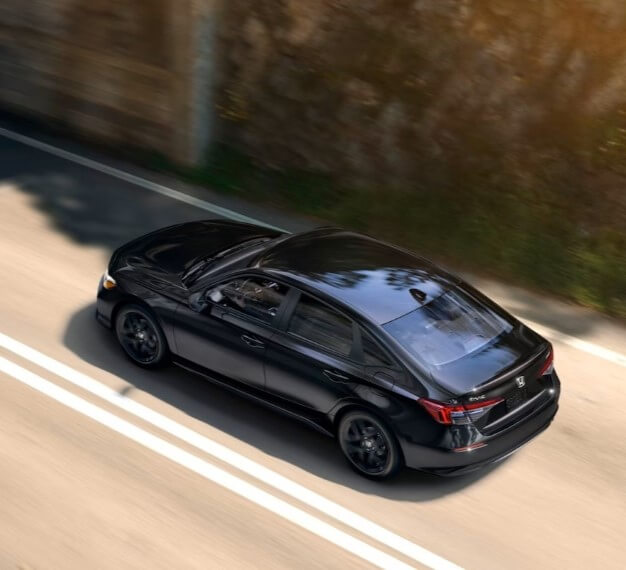 2025 Honda Civic Sedan Sport In Crystal Black Pearl - Feature Image
