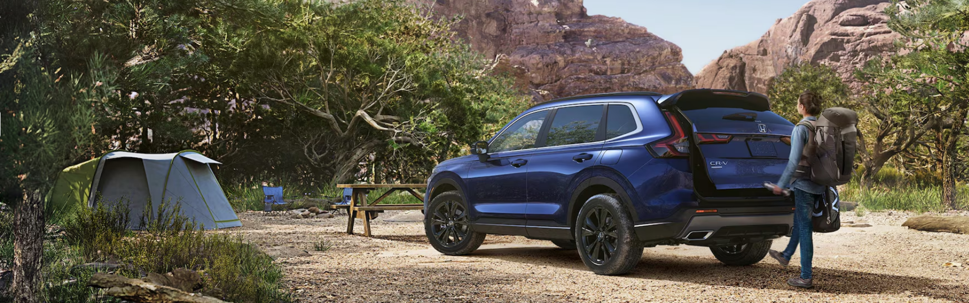 2025 Honda CR-V with mountain background Banner
