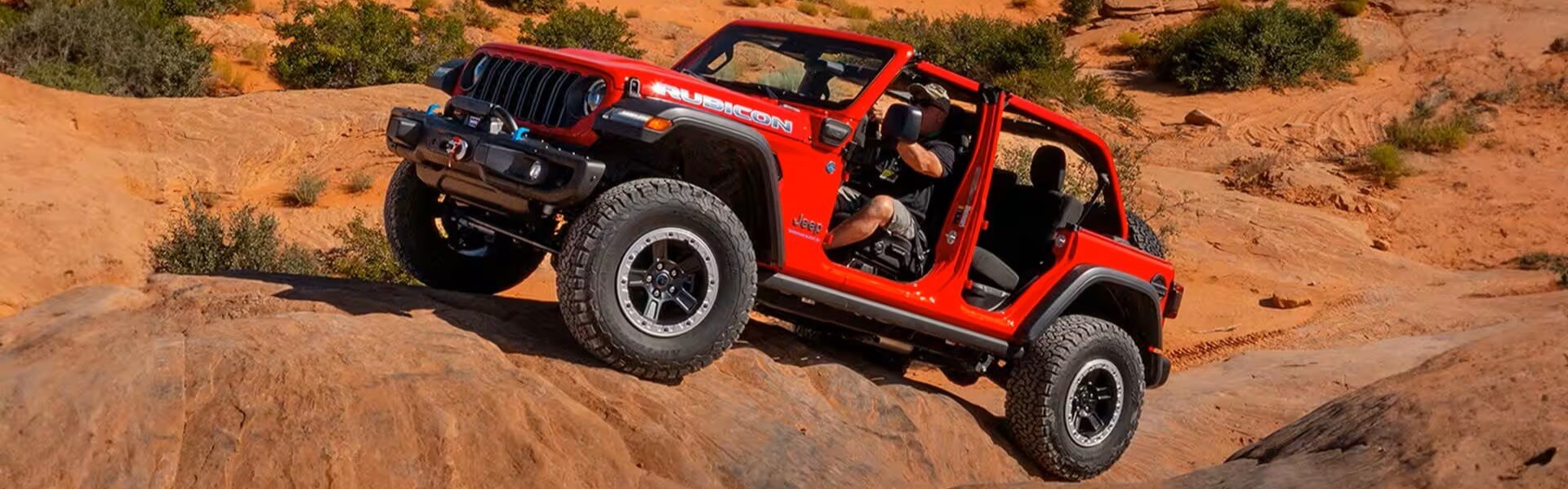 2025 Jeep Wrangler Off-Roading Banner