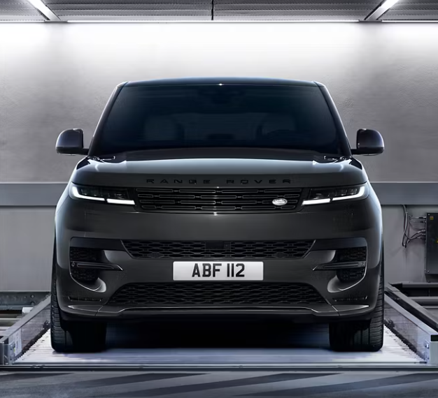 2025 Land Rover Range Rover Sport in a grey parked with front view-Features