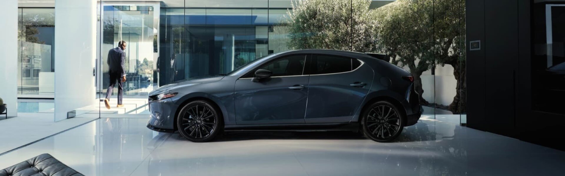 2025 Mazda Mazda3 Hatchback Parked In A Building Banner