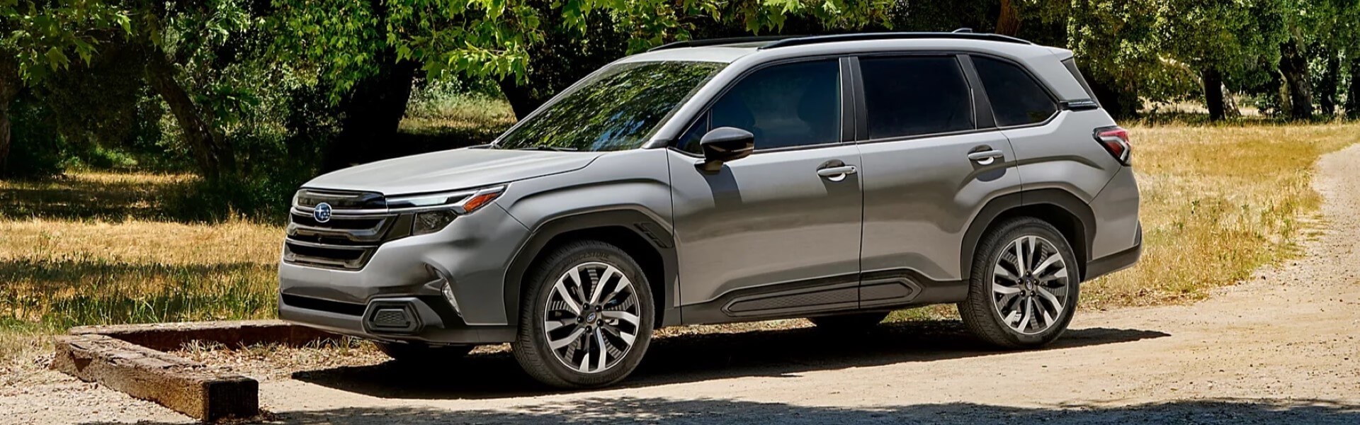 2025 Subaru Forester In Gray Parked In The Countryside For Sale