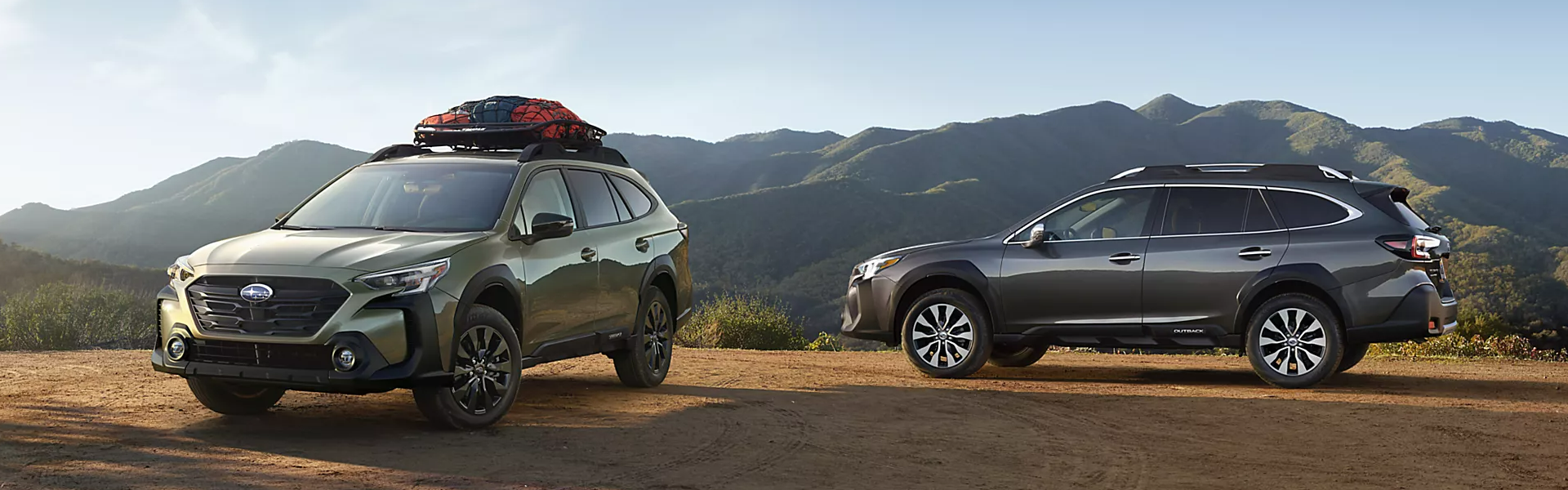 2025 Subaru Outback parking with mountain background-For Sale