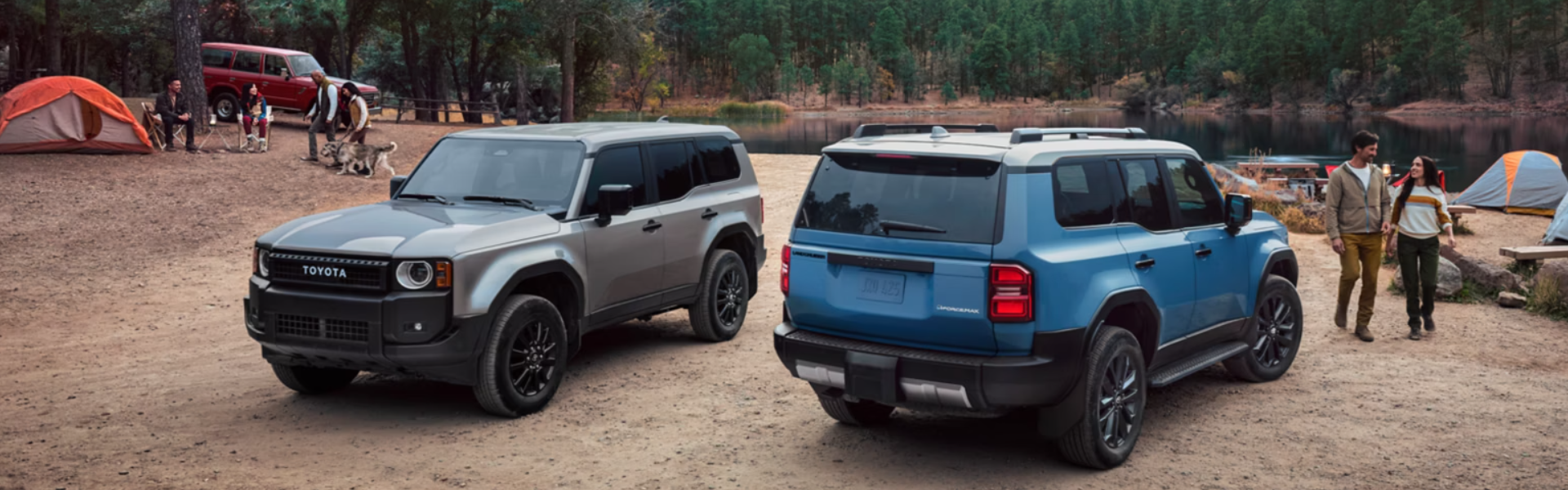 2025 Toyota Land Cruiser parked in a campground setting-Banner