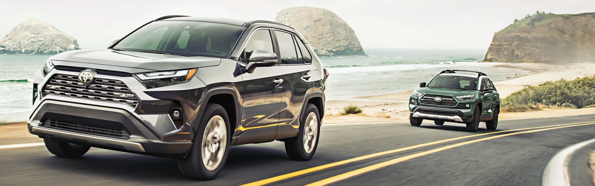 2025 Toyota RAV4 Hybrid running with front view-For Sale