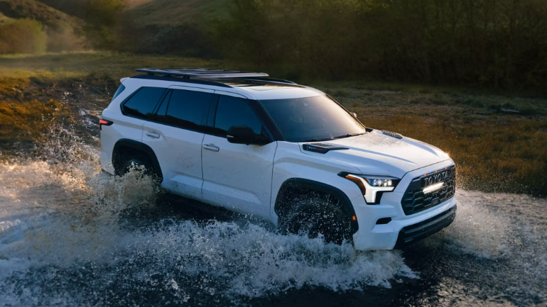 2025 Toyota Sequoia Hybrid driving through water-Features