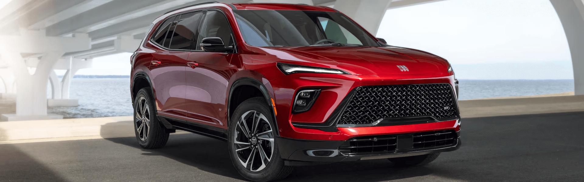 2026 Buick Enclave Beneath Bridge Banner