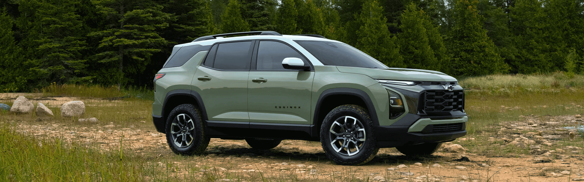 2026 Chevrolet Equinox ACTIV in a Forest Clearing Banner