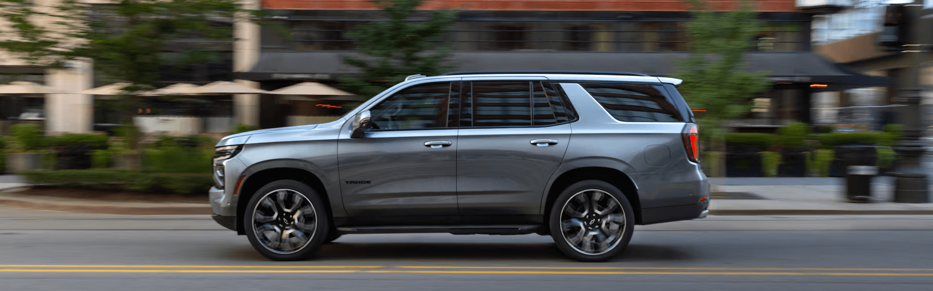 2026 Chevrolet Tahoe City Driving Banner