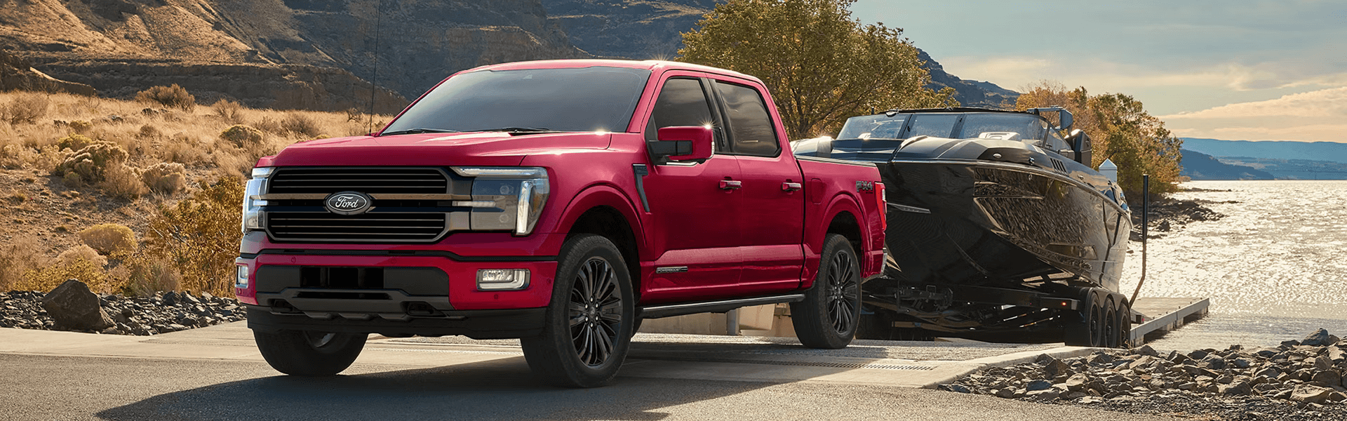 2026 Ford F-150 Towing A Boat Banner