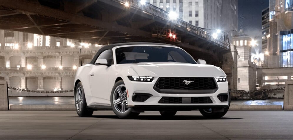 2026 Ford Mustang® EcoBoost® Premium Convertible In Oxford White - Feature Image