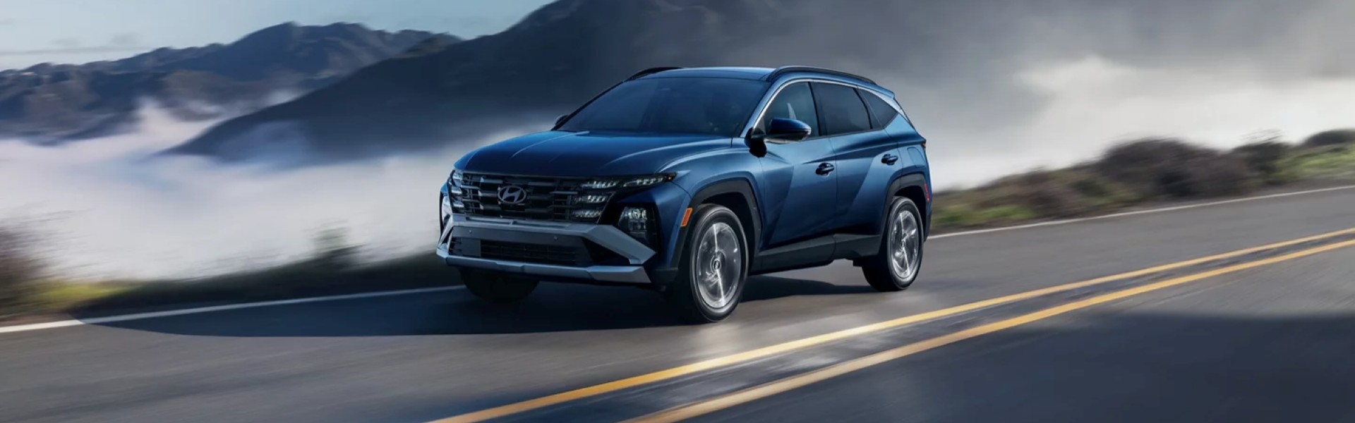 2026 Hyundai Tucson driving on a mountain road For Sale