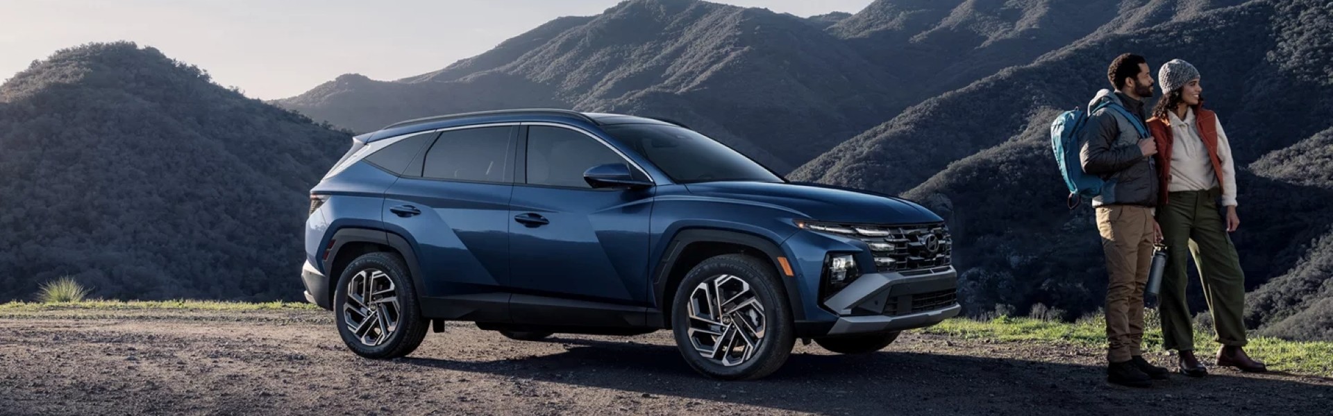 2026 Hyundai Tucson in the mountains Banner