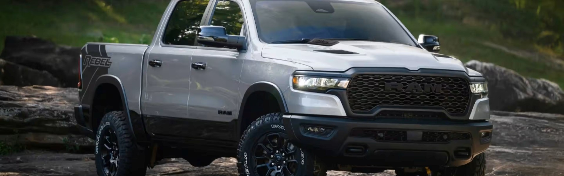 2026 RAM 1500 On a River Bank Banner
