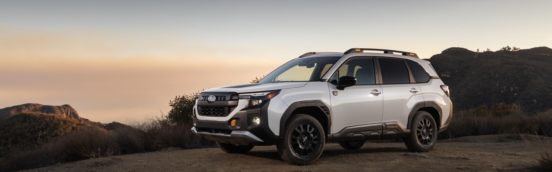 2026 Subaru Forester Wilderness Sunset Overlook Banner