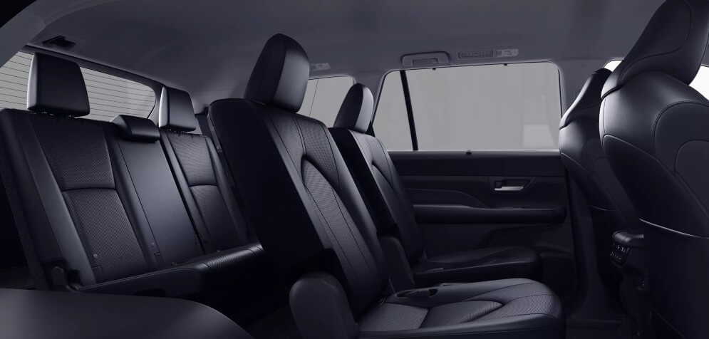 2026 Toyota Grand Highlander Hybrid Limited Interior In Black Leather - Feature Image