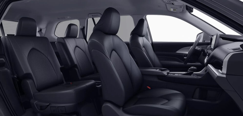 2026 Toyota Grand Highlander Hybrid XLE Interior In Black SofTex® - Feature Image