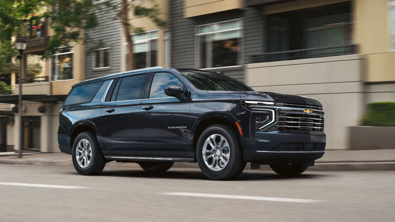 2027 Chevrolet Suburban Cruising In Black Feature