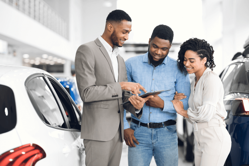 Car Lifestyle - Couple Buying Vehicle