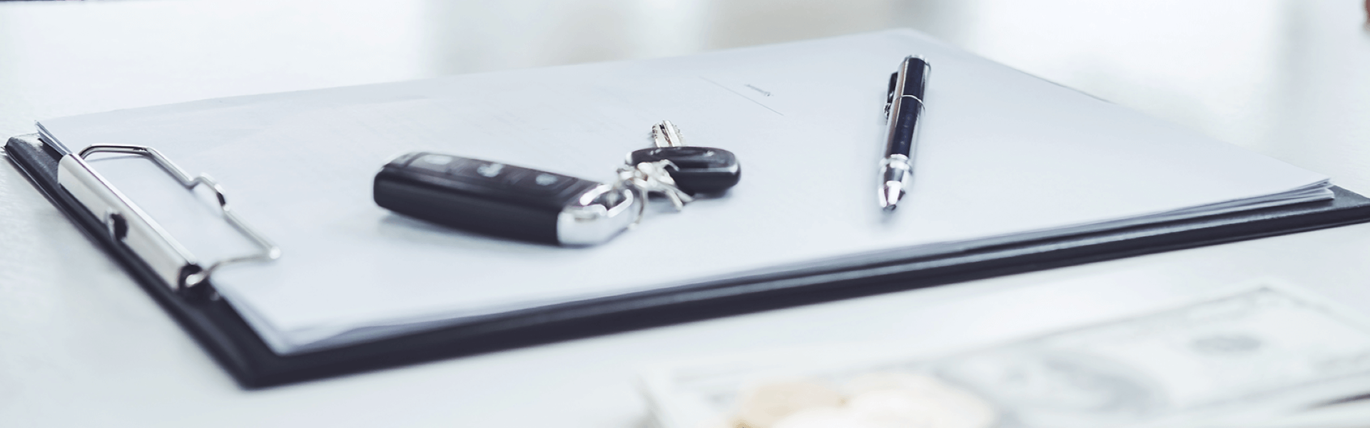 Financing - Contract With Keys Banner