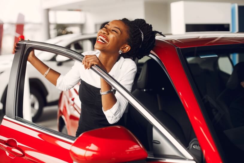 Financing - Woman Buying Car