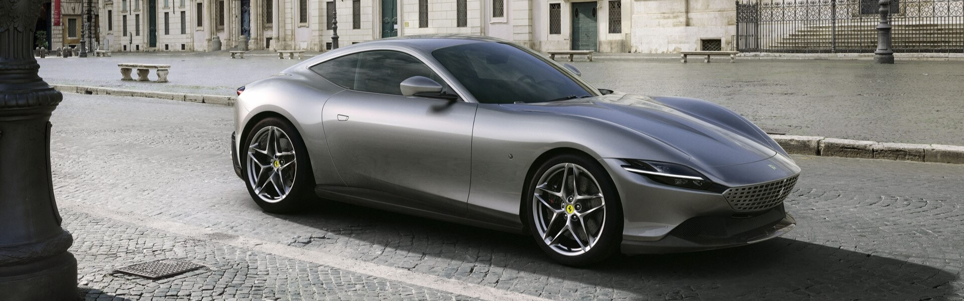 New Ferrari Roma Parked On The Street