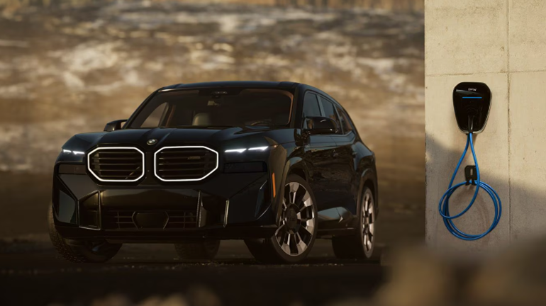 Used BMW XM is black with front view-Features